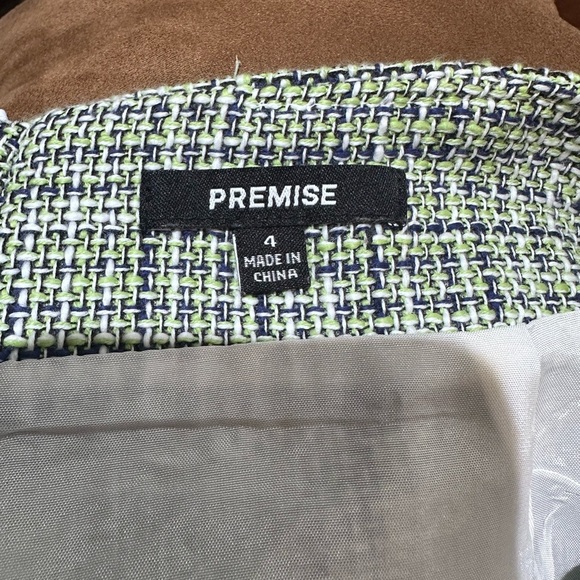 Premise Green and Blue Patterned Pencil Skirt - Picture 5 of 5